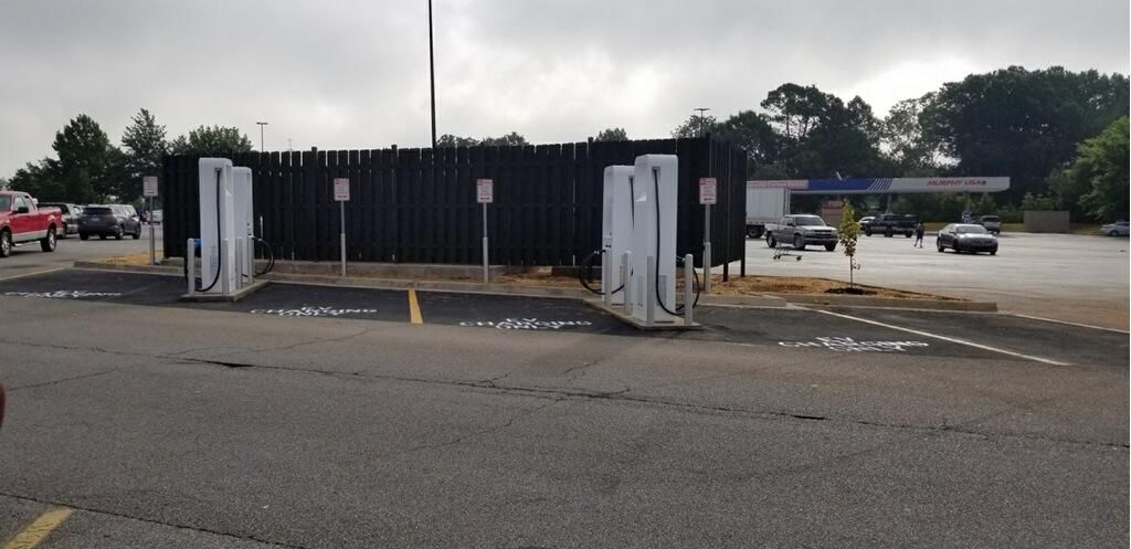 Completed DC fast-charging site